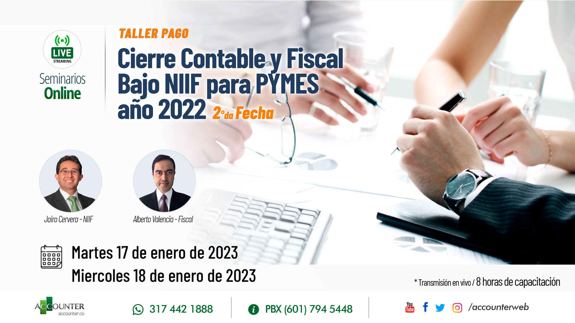 Seminarios Online PAGO #112 – Cierre Contable Y Fiscal Bajo NIIF Para ...