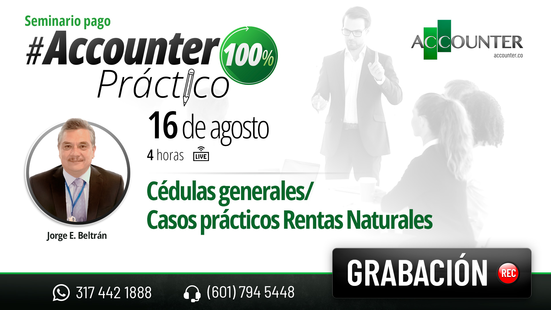 Accounter Práctico 100% Cédulas generales / Casos prácticos Rentas ...